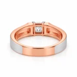 Titan Solitaire Lab Grown Diamond Men’s Ring Back View