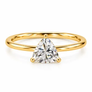 Trillion Cut Lab Grown Diamond Ring featuring a brilliant trillion-shaped lab grown diamond in an elegant contemporary fine jewellery setting.
