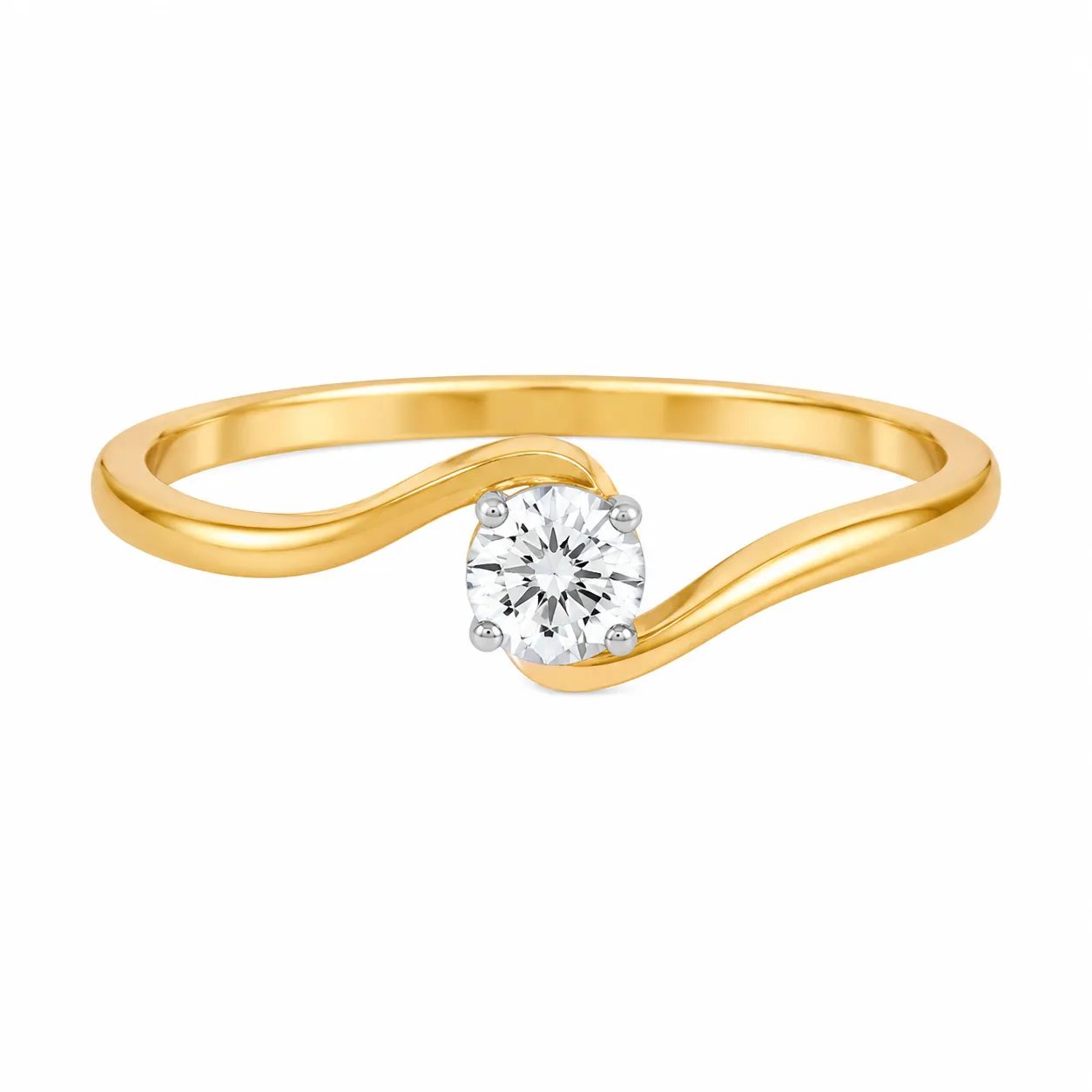 Twisted Wave Lab Grown Diamond Ring (2) Twisted Wave Lab Grown Diamond Ring featuring a flowing wave-inspired design adorned with brilliant lab-grown diamonds for modern elegance.