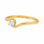 Twisted Wave Lab Grown Diamond Ring - Image 4