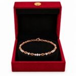 18K Rose Gold Blossom Lab Grown Diamond Tennis Bracelet for Women