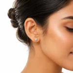 Elegant Heart-Shaped Lab Grown Diamond Stud (Earrings) for Women – 18k Gold Earstud - Image 5