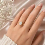 Luna Oval Solitaire Lab Grown Diamond Ring | 18K Gold With IGI Certification - Image 4