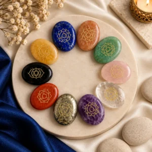 Zibu Coins Healing Crystals for meditation, angelic guidance, energy healing, protection, spiritual growth, balance and positivity.