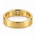 Triple Crown Lab Grown Diamond Men’s Ring Back and Inner View