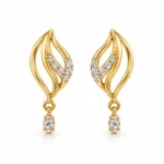 Elegant Leaf Drop Lab Grown Diamond Earrings for Women 0.30 Carat