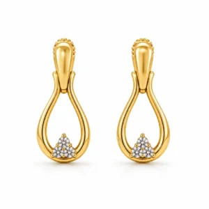 Luxury Teardrop Trio Lab Grown Diamond Earrings for Women 0.20 Carat