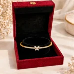 Elegant 18K Gold Butterfly Lab Grown Diamond Gold Bracelet for Women - Image 4