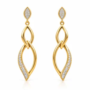 Infinity Lab Grown Diamond Drop Earrings for Women 0.40 Carat