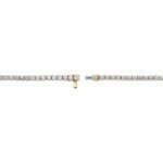 18K Gold Classic Round Lab Grown Diamond Tennis Bracelet for Women