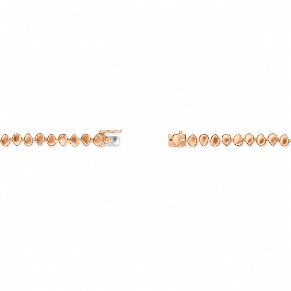 18K Gold Pear Shaped Lab-Grown Diamond Tennis Bracelet for Women