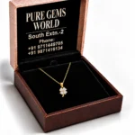 Luxury Four Leaf Clover Lab Grown Diamond Pendant with Heart Shaped Diamonds for Women in 18K Gold - Image 5