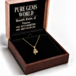 Stunning Three Leaf Clover Lab Grown Diamond Pendant with Round Diamonds in 18K Gold for Women - Image 5