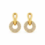 Elegant Circle Loop Lab Grown Diamond Earrings for Women 1 Carat