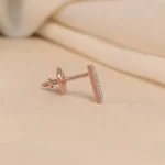 Timeless Triangle Lab Grown Diamond Stud (Earrings) for Women – Elegant 18K Gold - Image 3