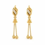 Elegant Floral Drop Lab Grown Diamond Earrings for Women 0.20 Carat