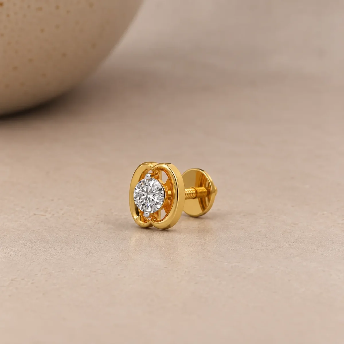 Timeless Oval Diamond Stud (Earrings) for Women – Elegant Lab Grown Diamond in 18K Gold - Image 2