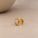 Timeless Oval Diamond Stud (Earrings) for Women – Elegant Lab Grown Diamond in 18K Gold - Image 2