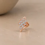 Premium Floral Diamond Stud (Earrings) for Women – Elegant Lab Grown Diamonds in 18k Gold Design - Image 2