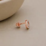 Classic Round Diamond Stud (Earrings) for Women – Elegant Lab Grown Diamonds in 18K Gold - Image 3