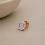Classic Round Diamond Stud (Earrings) for Women – Elegant Lab Grown Diamonds in 18K Gold - Image 2
