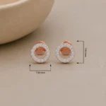 Classic Round Diamond Stud (Earrings) for Women – Elegant Lab Grown Diamonds in 18K Gold - Image 4