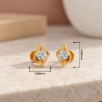 Elegant Classic Diamond Stud (Earrings) for Women – Brilliant Round Diamond in 18K Gold - Image 4