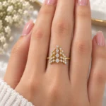Royal Crown Lab Grown Diamond Ring | 18K Gold Ring - Image 4