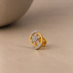Modern Floral Halo Diamond Stud (Earrings) for Women – Brilliant Lab Grown Diamonds in 18K Gold - Image 2