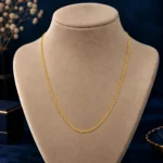 Classic 18K Gold Chain for Women – Delicate Interlinked Design for Effortless Everyday Style - Image 2