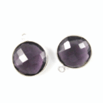 Amethyst Gemstone Bezel Pendant (1Piece)