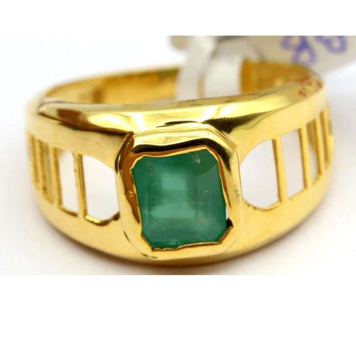 1-11.png 100% Natural Emerald Men's Wear Gemstone Ring - Image 1
