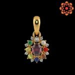 Ruby Gemstone Navratna Pendant