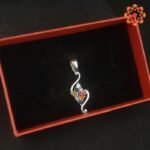 Sliver Gemstone Navratna Pendant-2mm - Image 2