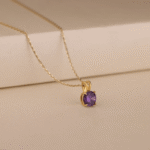 Round Amethyst Gemstone Pendant