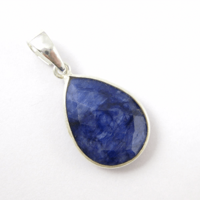 1-50.png Blue Sapphire Gemstone Teardrop Pendant - Image 1