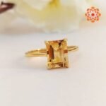 Certified and Natural Citrine ring