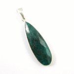 Bezel Emerald Gemstone Pendant