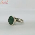 Adjustable Emerald Gemstone Ring - Image 2