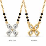 18K Gold Butterfly Lab-Grown Diamond Mangalsutra - Image 3