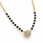 18K Gold Celestial Halo Lab-Grown Diamond Mangalsutra - Image 2