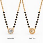 18K Gold Celestial Halo Lab-Grown Diamond Mangalsutra - Image 3