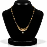 18K Gold Blossom Pear Drop Lab Grown Diamond Mangalsutra for Women - Image 5