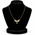 18K Gold Butterfly Wings Lab Grown Diamond Mangalsutra - Image 5