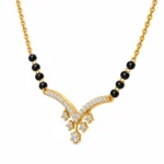 18K Gold Cascade Lab Grown Diamond Mangalsutra - Image 2