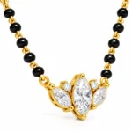 18K Gold Crown Bloom Lab Grown Diamond Mangalsutra - Image 2