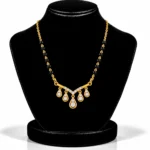 18K Gold Five Drop Lab Grown Diamond Mangalsutra for Women - Image 5