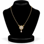 18K Gold Flower Lab Grown Diamond Mangalsutra - Image 5