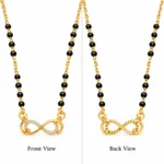 18K Gold Infinity Knot Lab Grown Diamond Mangalsutra - Image 3