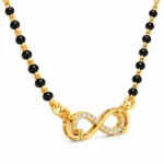 18K Gold Infinity Knot Lab Grown Diamond Mangalsutra - Image 2